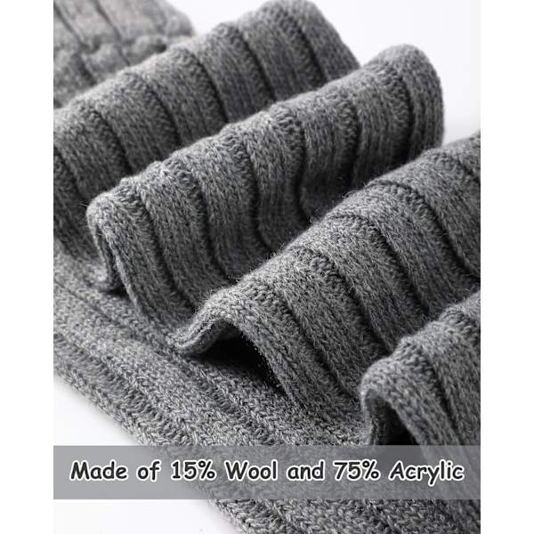 2 Par Wool Strikk Lange Beinvarmere Vinter Varme Lange Støvlesokker Ekstra Myk Strikket Heklet Lange Sokker for Kvinner Jenter