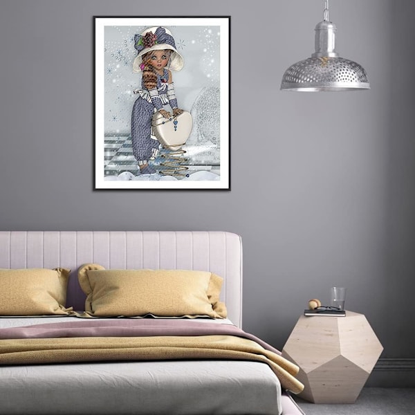 Timanttimaalauskirjonta 30x40cm (Tyyppi 5) Täydellinen sarja, Timantti Pai