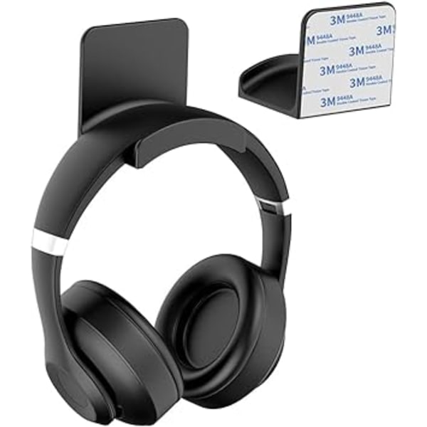 2-pack hörlursstativ - Hörlurshållare med [starkt lim] för spelheadset