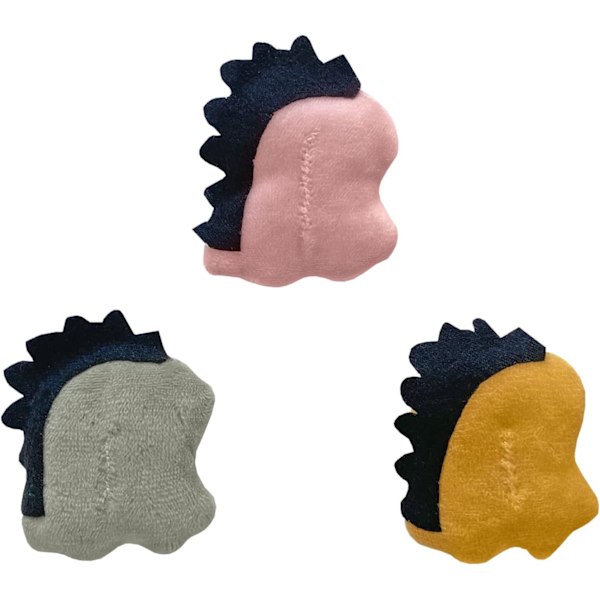 5×5×5cm 3 st Söta Små Djurtillbehör Leksaker Dinosaurie för Igelkotttillbehör Marsvin Hamster Små Husdjursleksak Present P