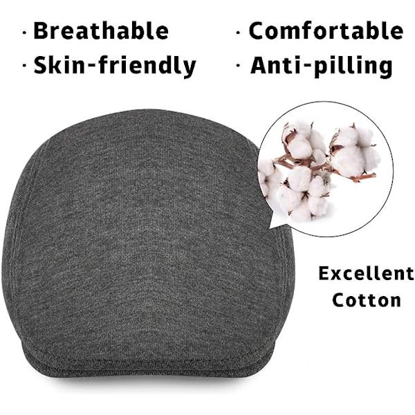 Peaked Cap Herr Flat Cap Svart Körning Cabbie Jakt Flat Cap N
