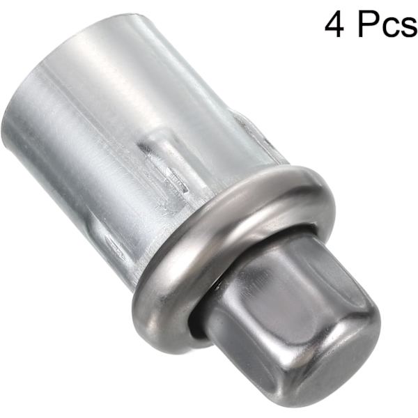 7×3.8×3.8cm Justerbare Bordben, 3.6\" Rustfrit Stål Fødder Passer til 1-1/2\" Ydre Diameter Rør, Sæt af 4