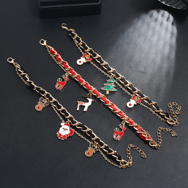 Christmas Bracelet Santa Claus Christmas Tree Christmas Bracelet