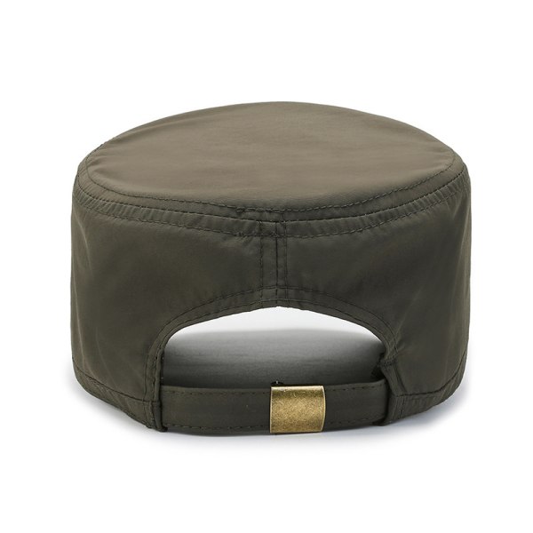 Mænds vintage Army Cap Cadet Hat Militær Flat Top Adjusta