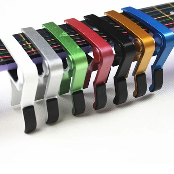 Guitar Capo i sort - Skift tone og spil med stil Sort