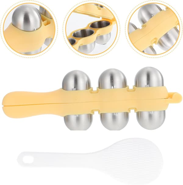 Ris Kugleforme Sushi Maker Form DIY Ris Kugle Shakers Frokost Maker Form Onigiri Form med Mini Ris Paddle Køkkenredskaber til