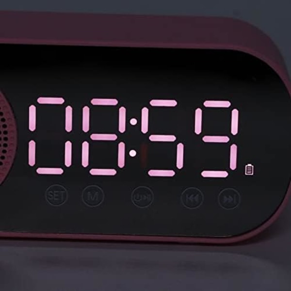 Digitaalinen herätyskello, HiFi LED-peiliruudun herätyskello, toistokaiutin kaksoisherätyskello radio, TF-kortti, FM, kannettava