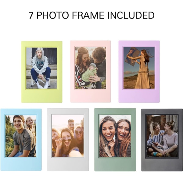 (7 Pack) 3 Inch Mini Polaroid Photo Frame - Photo Frame Set for Polaroid and Instax Mini Evo/12/11/9