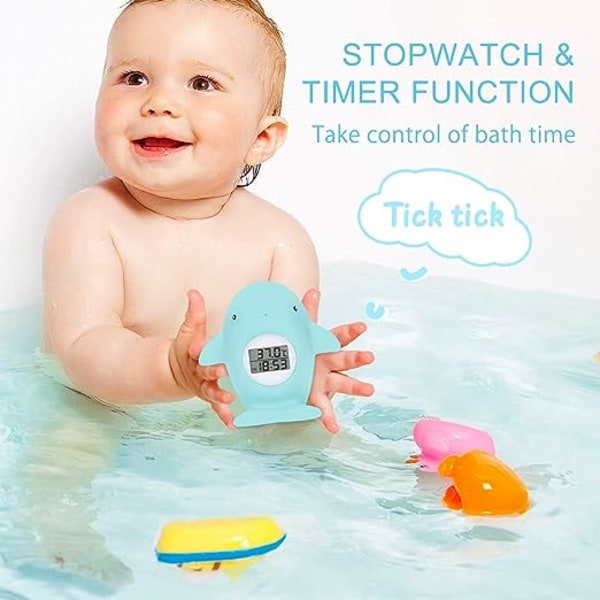 Babybadetermometer, 2 i 1 bade- og romtermometer Digit
