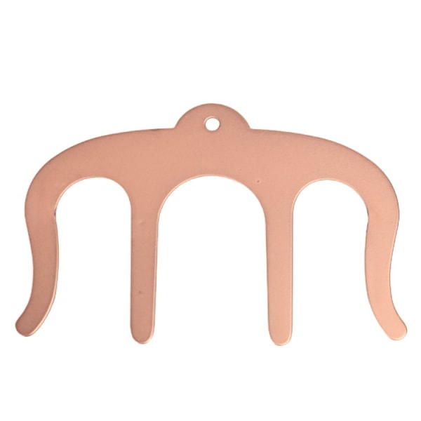 Noteklips Sideholder - Metallplate for Noteark, Boksider, Gull Kokebokside