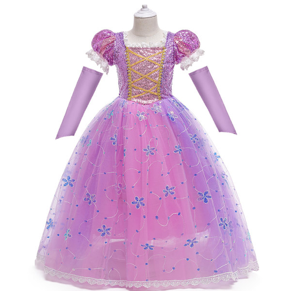 1 stk. Sofia Princess Udklædningskostume Halloween Pigekostume Julebørnefestkjole T 110CM