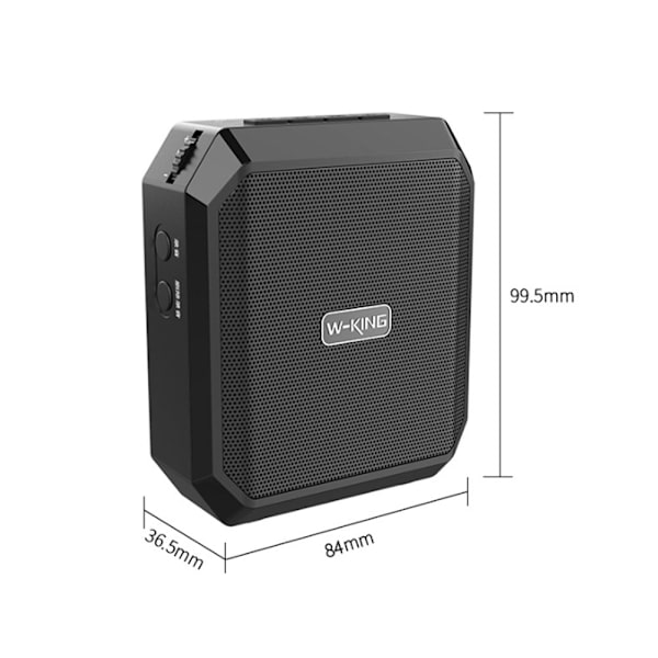 Trådløs stemmeforsterker Bluetooth-høyttaler Vanntett bærbar PA-system 6W