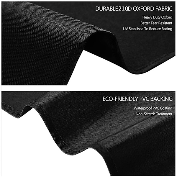 210x75x80/40cm - Solariumovertræk Vandtæt Heavy Duty 210D Oxford