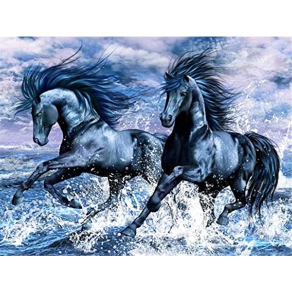 30 x 40 cm ,cheval au galop Diamond painting Broderie Diamant P