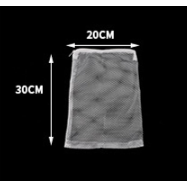10 stk - 20 x 30 cm Akvariefilter Mesh Vesker med Glidelås, Filter