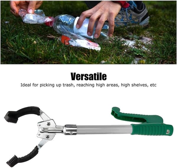 x Affaldsopsamler Lang Arm Samleværktøj Legeringsstav 40cm