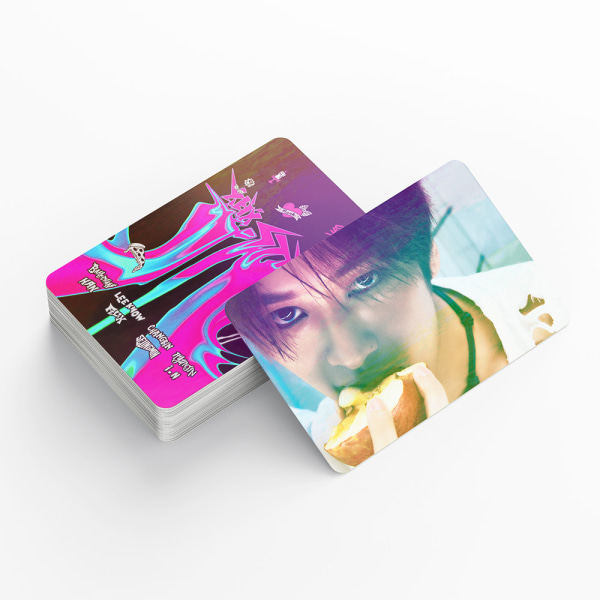 Kpop Stray Kids Lomo-kort paket med 55 (2) - Albumklistermärken och Lom