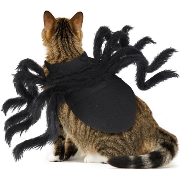 Halloween Pet Spider Kostume Cosplay Tøj Hunde Kat Edderkop