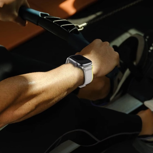 Beige armbånd boucle Trail-kompatibel med Apple Watch Ultra 4