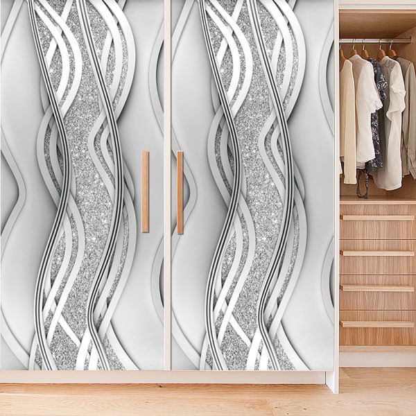 (38,5*200cm*2stk) 3D-effekt plakat dørklistremerke 1