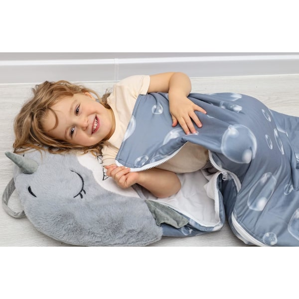 Lasten makuupussi tyynyllä sisäkäyttöön - Peitto lapsille 135x50 cm haikuosi