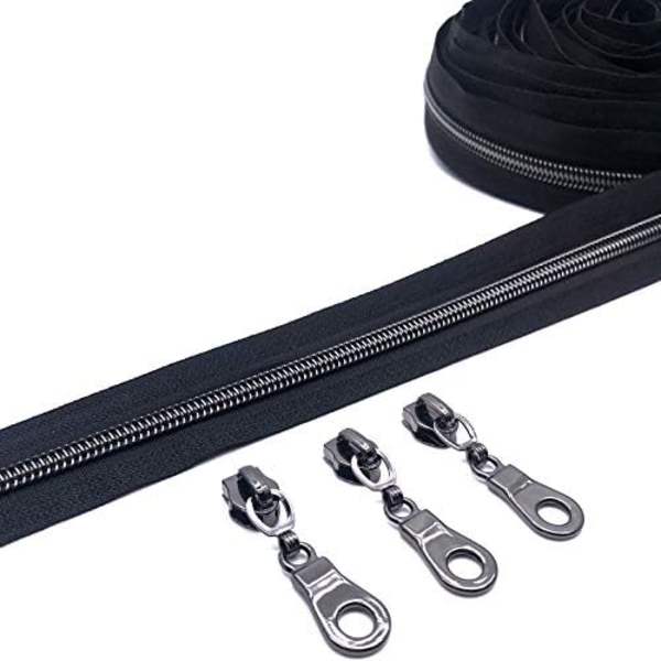 #5 Dragkedjor Metall Gunmetal Dragkedjor Bulk 50st Dragkedja Glidare Spiral Dragkedjor Charm Ersättning Nylon Dragkedja P