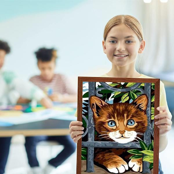 (30x40cm)Katt Diamantmålning KitsKatt Diamantmålning Kits