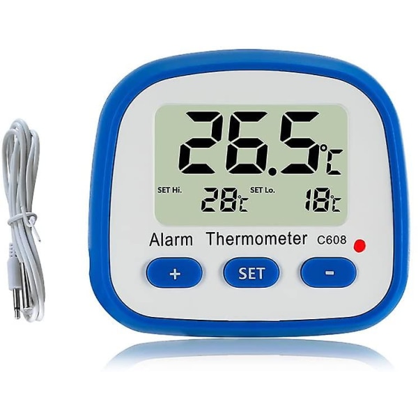 Digitalt køle- og frysetermometer med magnet og stativ
