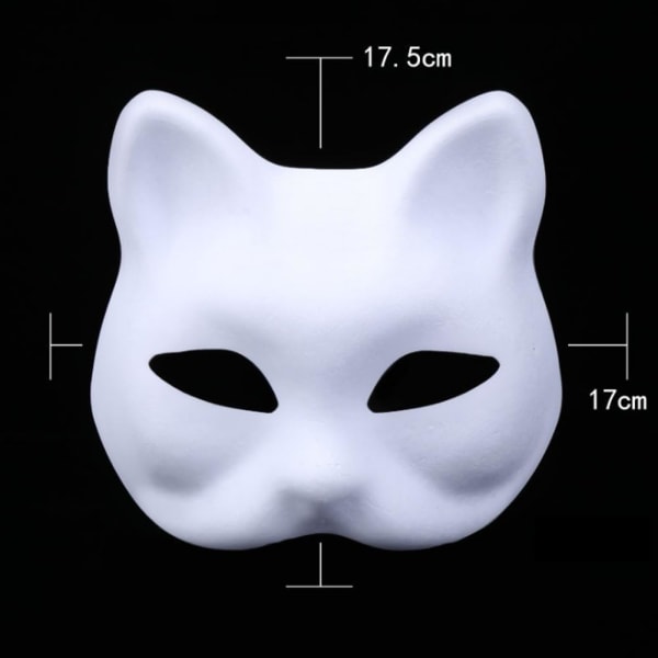 MH-DIY White Paper Mask White Pulp Mask Hand Painted Creative Per