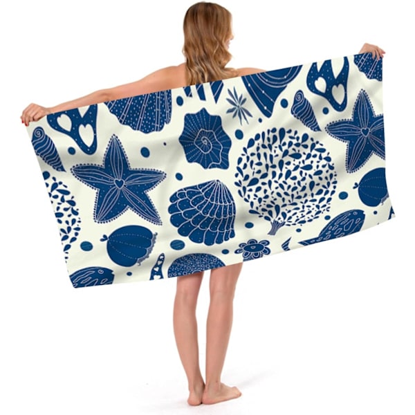 Mikrofiber Strandhåndklæde, Mikrofiber Strandhåndklæde, Mikrofiber Strandhåndklæde 150 x 75cm, Strandhåndklæder, Strandlagen, Mikrofiber Badehåndklæde til Dykning, Hot Sp
