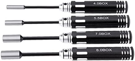 4 stk. Hex-Sokkelmøtrikdrev, Hex-Skaft Benbit Hex-Sokkel Driver Model til RC-bil