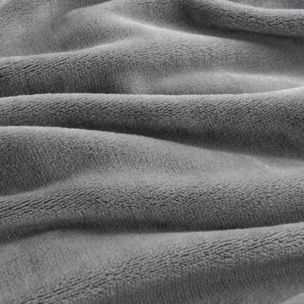 Mikrofiber Flannel Fleece Tæppe, 150x200 Antracit Grå Sofa Tæppe, 2 Personers Sofa Tæppe Sengtæppe, Stor Varmt og S