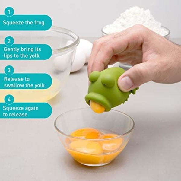 Silikon Äggseparator, Separera Ägggula från Äggvita, Svalkande Utlösning, Äggulans Separator Ägg Extraktor, Köksredskap B