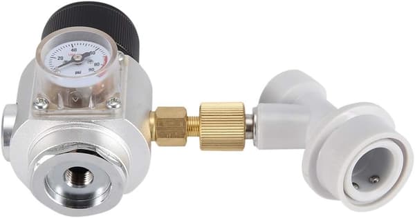 Fattigmannsregulator - CO2-regulator Justerbar Øl-CO2-regulator 0-90 PSI
