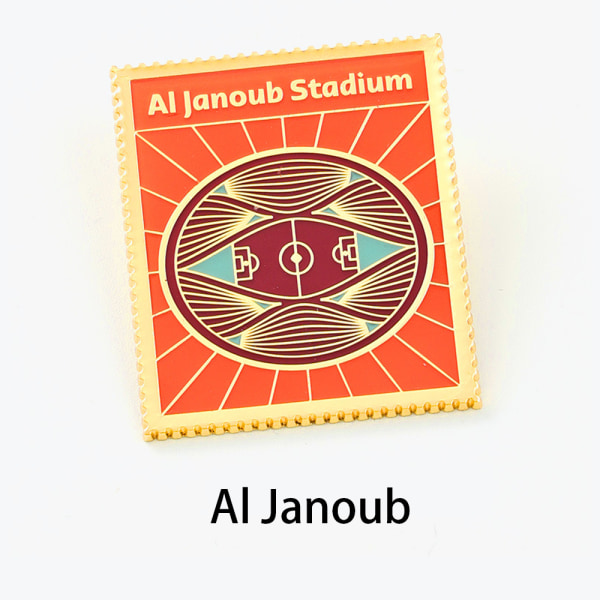 2022 FIFA World Cup (Al Janoub) Stadium 3D Broche, Qatar Worl