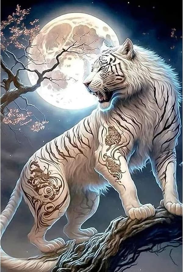 (30x40cm) 5D Diamantmålning Tiger 16