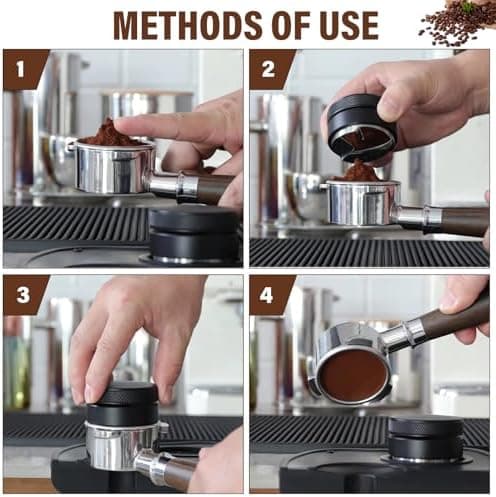 51mm Kaffetamper, Rustfrit Stål Kaffetilbehør til Espresso Kaffe Maskiner