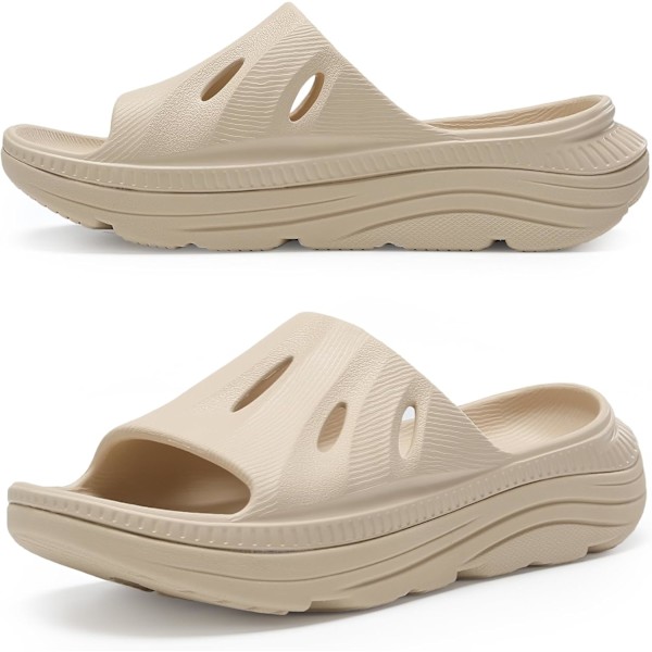 Størrelse 39. Recovery Slides Sandaler for Kvinner Plantar Fasciitis Tykk Pute Ortopediske Menn Atletiske Slides Lett Komfo