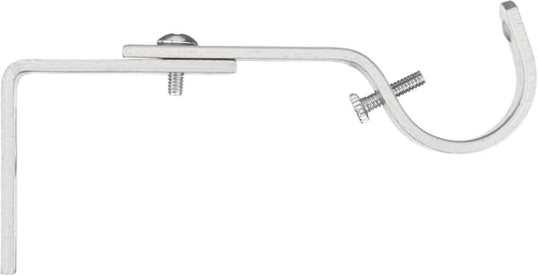 Basics Justerbara Gardinstångs Väggfästen, 2-pack, Nickel