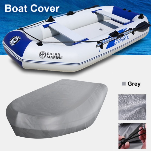 Inflatable Boat Cover Gray 270*165*46cm, Oxford Kayak Canoe Tarpa