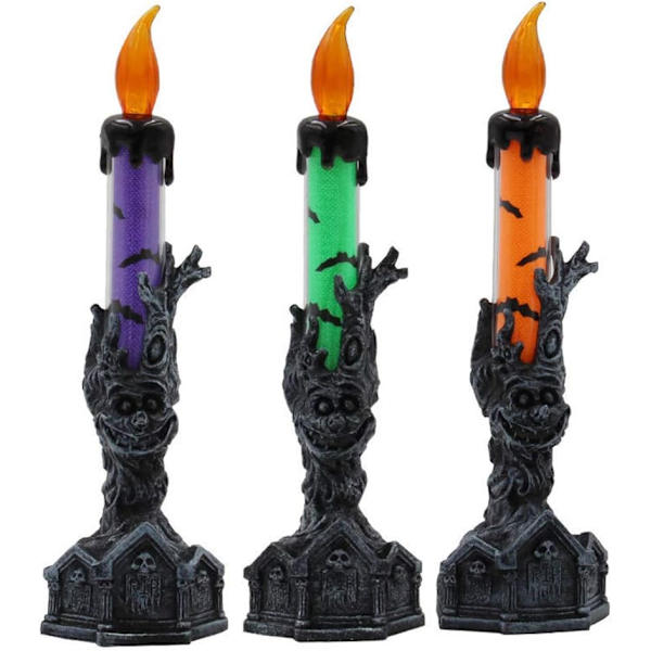 Batteridriven flamlös Halloween-ljus
