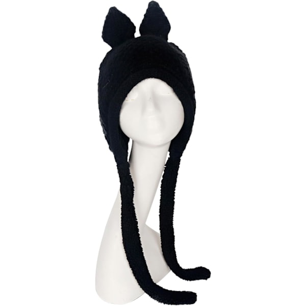 1 stk Kvinners Peruansk Vinter Pompom Beanie Hatt  Fôret Snø Varmt Hodeskallehette for Jul