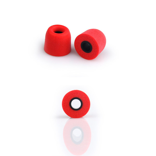 6 stk røde minneskum-ørepropper for 4,5-5 mm ørepropper -