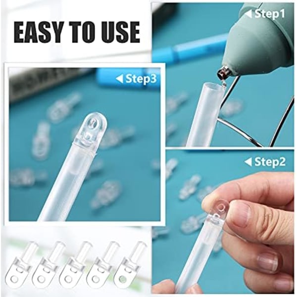 6 stk. Hardware Wand Tip Reparationsstang til Brudte Vandrette Persienner Hardware Wand Samling Udskiftningssæt Lodrette Persienner