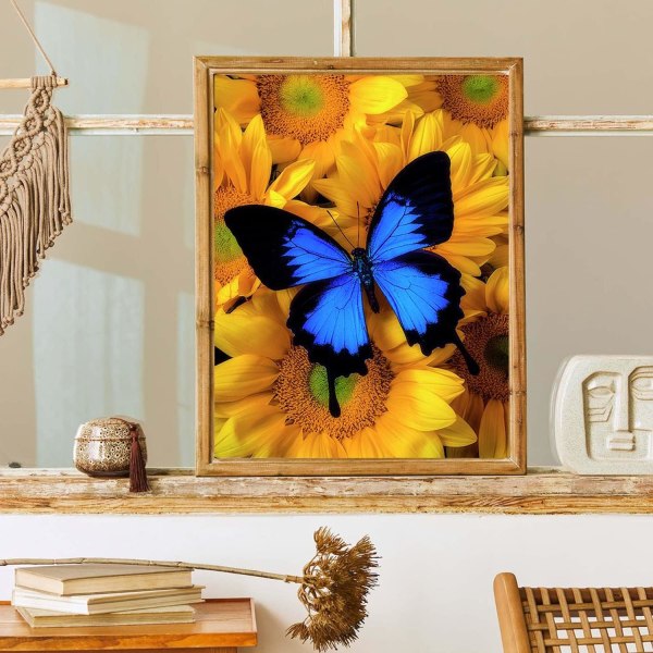 (30x40cm) Butterfly Diamond Art Painting Kits för vuxna Rou