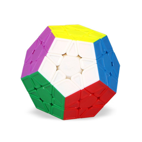 2 stk, Svart+Farge, Dodekaeder Kubus 3x3 3x3x3 Speed ​​Magic