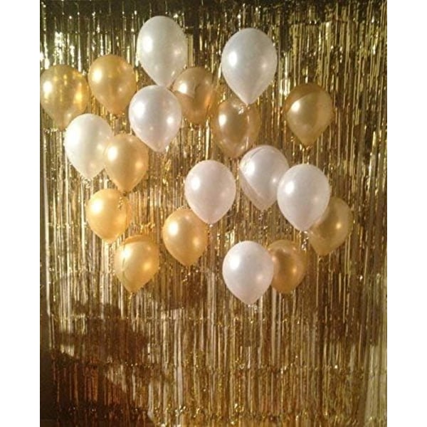 1M*3M 2-pack glitterdekorationer fransad bakgrundsgardin bröllopsbakgrundsuppsättning regngardin födelsedag