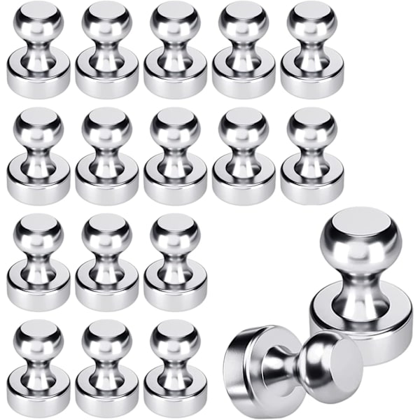 18 Neodymium N52 Magneetit Extra Vahva Mini Kartio, Nikkelöity, Jääkaapille, Ilmoitustaululle, Magne