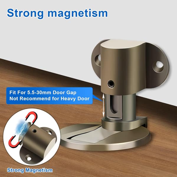 Stykker Magnetisk Dørstopper, Usynlig Magnetisk Dørstopper, Magnetisk Dørstopper (kobber)