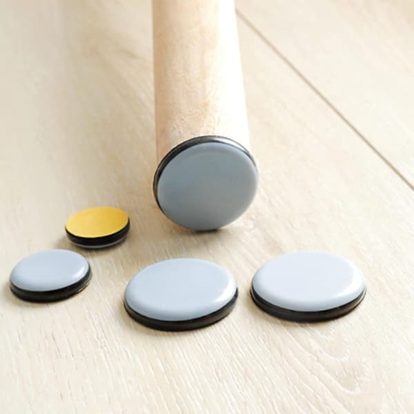 16 stk. møbelputer, selvklebende teflon møbelputer, runde stolputer, for stol, sofa, skrivebord, bord, lenestol (25 mm)